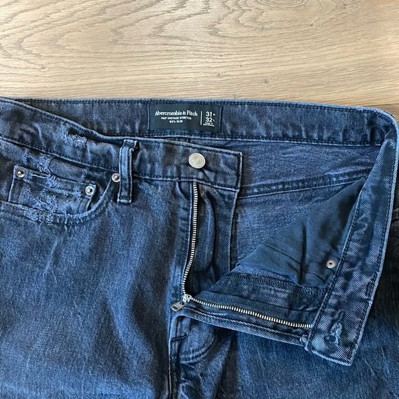 Abercrombie & Fitch Vintage Stretch 90's Slim Jeans Size 31X32 - Picture 3 of 12